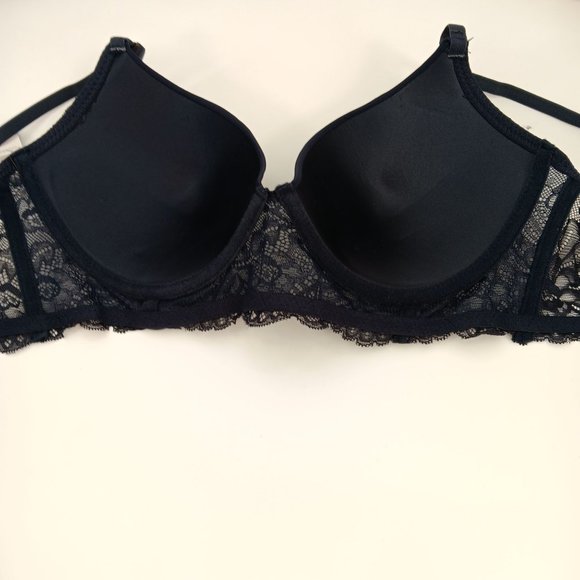 TAHARI 36B/M BLUE PUSH UP BRA SET - Picture 5 of 16